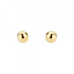 Pendientes Bola Oro 6mm