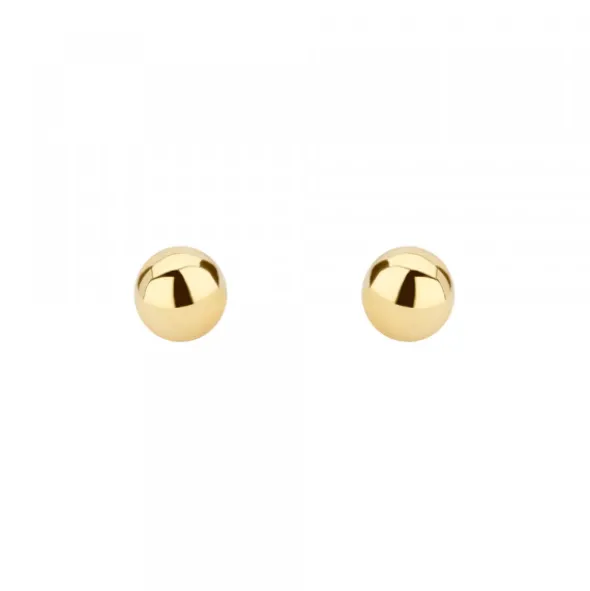 Pendientes Bola Oro 6mm