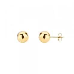 Pendientes Bola Oro 6mm