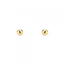 Pendientes Bola Oro 3mm