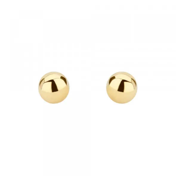 Pendientes Bola Oro 7mm
