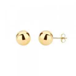 Pendientes Bola Oro 8mm