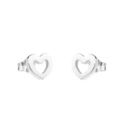 Pendientes Corazón Plata 9mm
