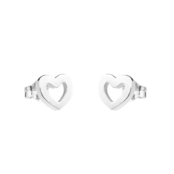 Pendientes Corazón Plata 9mm