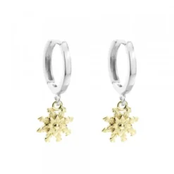 Pendientes Cripa Aro Eguzkilore Bicolor 13mm