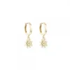Pendientes Cripa Eguzkilore Plata Dorada 11mm