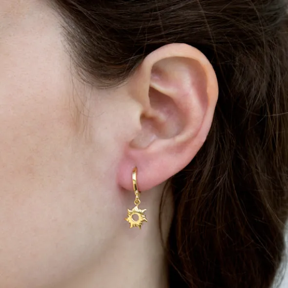 Pendientes Cripa Mountain Plata Dorada