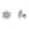 Pendientes Eguzkilore Oro Blanco y Brillantes 14mm