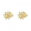 Pendientes Eguzkilore Plata Dorada 8mm