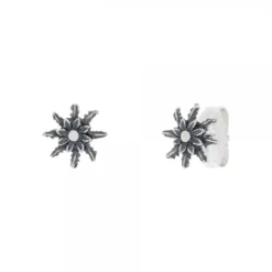 Pendientes Eguzkilore Plata Envejecida 11mm