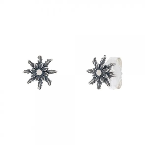 Pendientes Eguzkilore Plata Envejecida 11mm