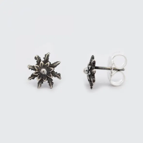 Pendientes Eguzkilore Plata Envejecida 11mm