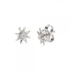 Pendientes Eguzkilore Plata y Circonita Blanca 11mm