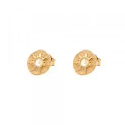 Pendientes Etruscos Mountain Plata Dorada