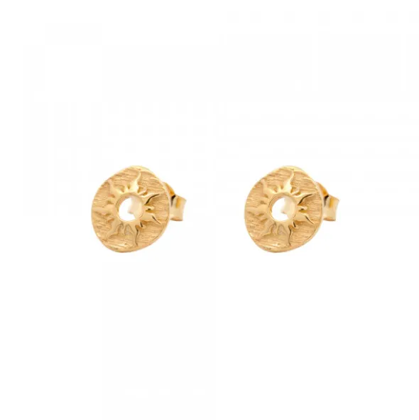Pendientes Etruscos Mountain Plata Dorada