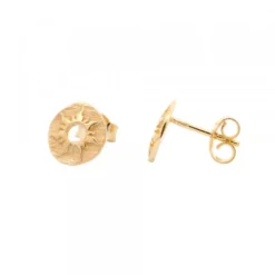 Pendientes Etruscos Mountain Plata Dorada