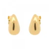 Pendientes Gota Plata Dorada 15mm