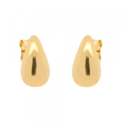 Pendientes Gota Plata Dorada 15mm