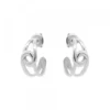 Pendientes Hariak Entrelazados Plata 20mm