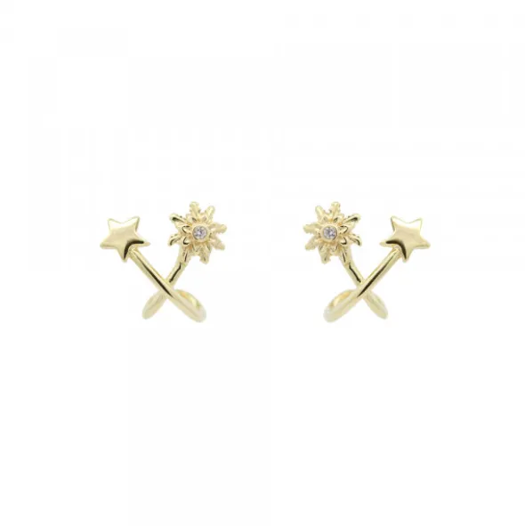 Pendientes Izarra Plata Dorada