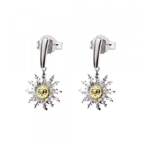 Pendientes Largos Eguzkilore Bicolor 25mm