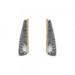 Pendientes Largos Flysch Plata y Lámina de Oro