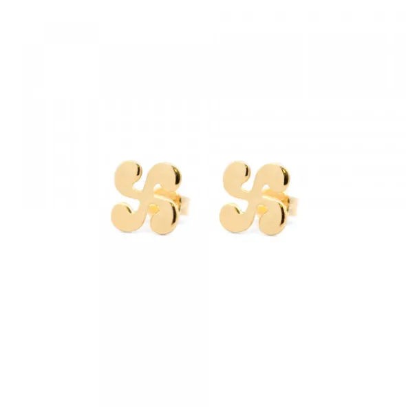 Pendientes Lauburu Oro 9mm