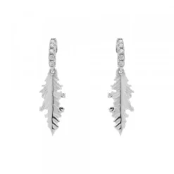Pendientes Mari Plata y Circonitas Blancas