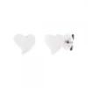 Pendientes Mini Bihotza Plata
