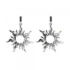 Pendientes Mountain Largos de Plata 30mm