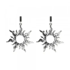Pendientes Mountain Largos de Plata 30mm