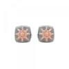 Pendientes Q2 Plata Negra y Eguzkilore Rosa