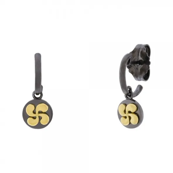 Pendientes R-Chic Aro Lauburu Plata Dorada