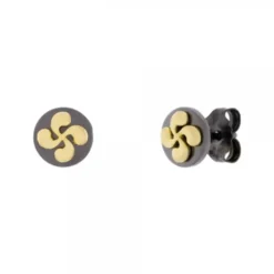 Pendientes R-Chic Lauburu Plata Dorada