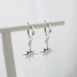 Pendientes Rosa de los Vientos Plata