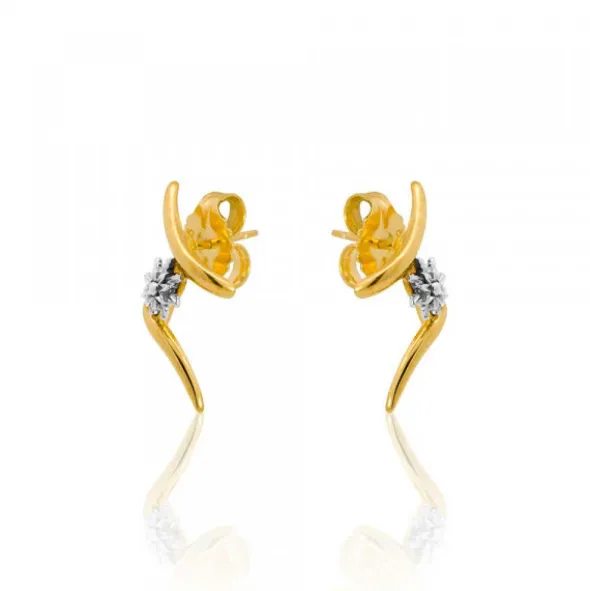 Pendientes Tximist de Plata Bicolor
