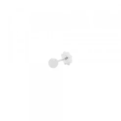 Piercing Bola Oro Blanco 3mm Rosca (1ud.)