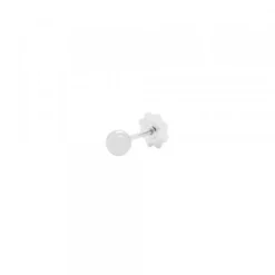 Piercing Bola Oro Blanco 4mm Rosca (1ud.)