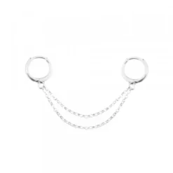 Piercing Cadena Doble Cripa Plata