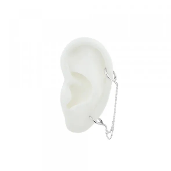 Piercing Cadena Doble Cripa Plata