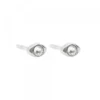 Piercing Ovalad Plata y Circonita 2 Uds