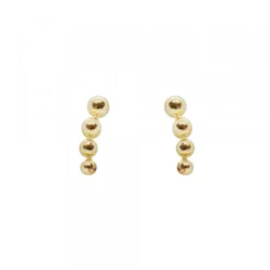 Piercing Trepador Bolitas Oro 2ud.