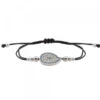 Pulsera Almendra Plata y Circonitas Azules
