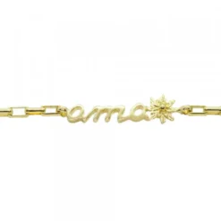 Pulsera Ama Bayona Plata Dorada