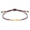 Pulsera Ama Berria Macramé Plata Dorada