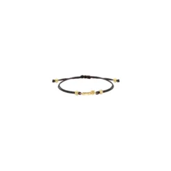 Pulsera Ama Macramé de Plata Dorada