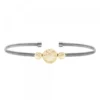 Pulsera Anuk Plata Dorada Rígida