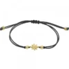 Pulsera Basic Negra Eguzkilore Plata Dorada