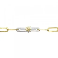 Pulsera Bayona Eslabones Plata Bicolor