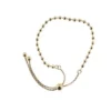 Pulsera Bolitas de Plata Dorada